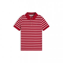 блуза,с,яка,детски,3/4,панталони,tommy,hilfiger,kids',short,sleeve,polo,shirt,red,stripe,0ew