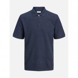 Jack and Jones Zip Polo Mens Plus Size - Navy Blazer мъжки,блузи,с,яка,мъжки,горнища,размер+,мъжки,облекла,размер,jack,and,jones,zip,polo,mens,plus,size,navy,blazer
