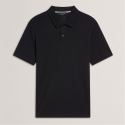 блуза,с,яка,мъжки,блузи,с,яка,ted,baker,men's,short,sleeve,polo,shirt,black