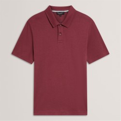 блуза,с,яка,мъжки,блузи,с,яка,ted,baker,men's,short,sleeve,polo,shirt,wine