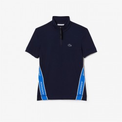 Lacoste Lacoste Ribbed Collr Ld99 - Navy Blue дамски,топове,lacoste,lacoste,ribbed,collr,ld99,navy,blue