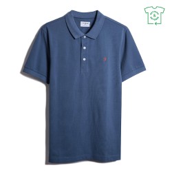 Блуза с яка Farah Short Sleeve Polo Shirt - Caribbean Blue блуза,с,яка,farah,short,sleeve,polo,shirt,caribbean,blue