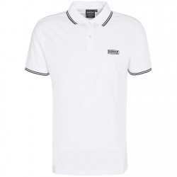 блуза,с,яка,мъжки,тениски,barbour,international,evan,tipped,short,sleeved,polo,shirt,white,wh51