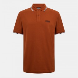 блуза,с,яка,мъжки,тениски,barbour,international,mens,evan,polo,shirt,drk,ginger,or94
