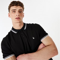 мъжки,тениски,jack,wills,tipped,polo,black