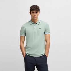 блуза,с,яка,boss,mens,boss,green,paddy,polo,shirt,with,contrast,tipping,open,green,357