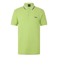 блуза,с,яка,мъжки,тениски,boss,mens,boss,green,paddy,polo,shirt,with,contrast,tipping,lime,green,384