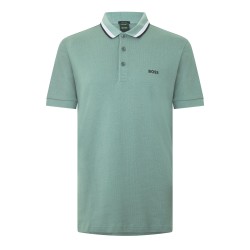 Блуза с яка Boss Mens BOSS GREEN Paddy Polo Shirt with Contrast Tipping - Green 358 блуза,с,яка,мъжки,тениски,boss,mens,boss,green,paddy,polo,shirt,with,contrast,tipping,green,358