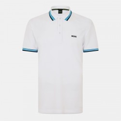 блуза,с,яка,мъжки,тениски,мъжки,облекла,размер,boss,men's,paddy,polo,shirt,open,white