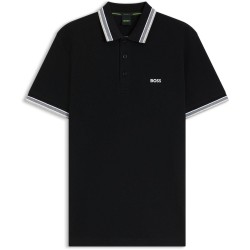 блуза,с,яка,мъжки,тениски,boss,mens,boss,green,paddy,polo,shirt,with,contrast,tipping,black