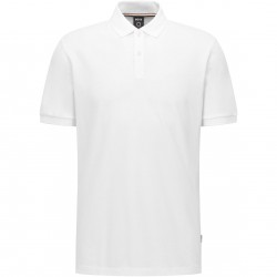блуза,с,яка,мъжки,тениски,boss,mens,boss,black,pallas,polo,iconic,logo,embroidered,shirt,white,100