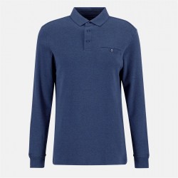 блуза,с,яка,облекла,на,разпродажба,мъжки,тениски,barbour,farmwell,tailored,long,sleeved,polo,shirt,navy,ny91