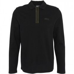 блуза,с,яка,облекла,на,разпродажба,мъжки,тениски,barbour,international,mens,marshall,polo,shirt,black,bk11