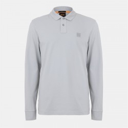 блуза,с,яка,облекла,на,разпродажба,мъжки,тениски,boss,long,sleeve,polo,shirt,pastel,grey