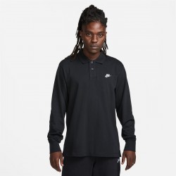 мъжки,летен,каталог,разпродажба,nike,мъжки,блузи,с,яка,nike,club,men's,long,sleeve,knit,polo,black,white