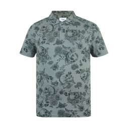 разпродажба,firetrap,firetrap,all,over,print,polo,top,mens,grey