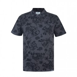 firetrap,all,over,print,polo,top,mens,charcoal