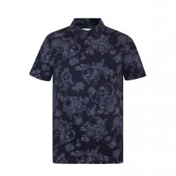 мъжка,блуза,с,яка,мъжки,блузи,с,яка,firetrap,all,over,print,polo,top,mens,black