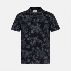 мъжка,блуза,с,яка,мъжки,блузи,с,яка,firetrap,all,over,print,polo,top,mens,black