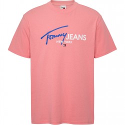 тениска,облекла,на,разпродажба,мъжки,тениски,tommy,jeans,logo,t,shirt,pink,tic
