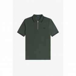 блуза,с,яка,мъжки,тениски,fred,perry,men,s,crepe,zipped,short,sleeve,polo,shirt,court,green,x89