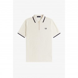 блуза,с,яка,мъжки,тениски,fred,perry,men,s,crepe,zipped,short,sleeve,polo,shirt,ecru,560