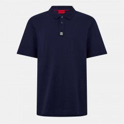 блуза,с,яка,облекла,на,разпродажба,мъжки,тениски,hugo,men's,deabono,short,sleeve,polo,shirt,navy,418