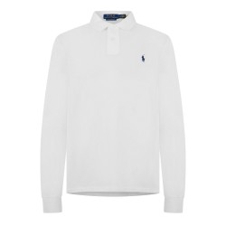 блуза,с,яка,мъжки,тениски,polo,ralph,lauren,men,s,long,sleeve,polo,shirt,white