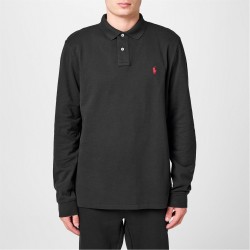 блуза,с,яка,мъжки,тениски,polo,ralph,lauren,slim,fit,polo,shirt,black