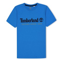 Юношеска тениска Timberland Logo T-shirt Juniors - Blue 83E юношеска,тениска,timberland,logo,t,shirt,juniors,blue,83e