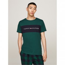 тениска,мъжки,тениски,tommy,hilfiger,cotton,panel,t,shirt,green,blue,l6k