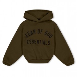 юношески,суичър,детски,3/4,панталони,fear,of,god,essentials,fleece,hoodie,junior,olive