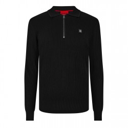горнище,с,цип,мъжки,тениски,hugo,sastoro,quarter,zip,top,black,001