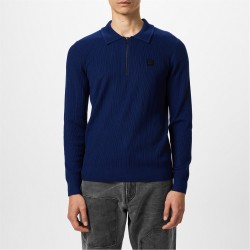 горнище,с,цип,облекла,на,разпродажба,мъжки,тениски,hugo,sastoro,quarter,zip,top,blue,407