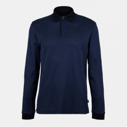 Boss Men's HBB HPado 431 Long-Sleeve Polo - Dark Blue 404 мъжки,тениски,boss,men's,hbb,hpado,431,long,sleeve,polo,dark,blue,404