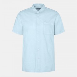 риза,с,къс,ръкав,облекла,на,разпродажба,мъжки,ризи,barbour,terra,dye,regular,short,sleeve,shirt,sky,bl32