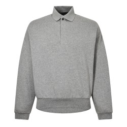 блуза,с,яка,мъжки,тениски,fear,of,god,essentials,men,s,long,sleeve,polo,shirt,dark,hthr,oat