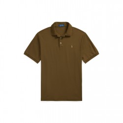 блуза,с,яка,облекла,на,разпродажба,мъжки,тениски,polo,ralph,lauren,men's,slim,fit,short,sleeve,polo,shirt,nature,brown