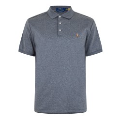 блуза,с,яка,мъжки,тениски,polo,ralph,lauren,mens,slim,fit,short,sleeve,polo,shirt,flannel,hthr