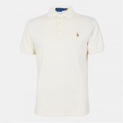 блуза,с,яка,облекла,на,разпродажба,мъжки,тениски,polo,ralph,lauren,men's,slim,fit,short,sleeve,polo,shirt,pale,cream