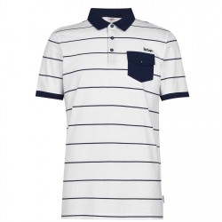 мъжки,блузи,с,яка,lee,cooper,stripe,polo,mens,white,navy
