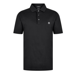 блуза,с,яка,мъжки,тениски,boss,mens,boss,black,parris,polo,signature,monogram,shirt,black,001