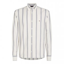 облекла,на,разпродажба,мъжки,ризи,tommy,hilfiger,men's,shadow,stripe,long,sleeve,patterned,shirt,white,navy