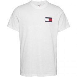тениска,мъжки,тениски,tommy,jeans,tjm,slim,essential,flag,tee,ext,white