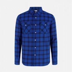lee,cooper,check,shirt,sn54,blue,flannel