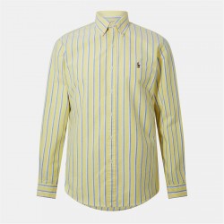 мъжки,ризи,polo,ralph,lauren,multi,coloured,striped,poplin,shirt,yellow,blue