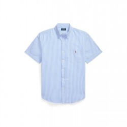 риза,с,къс,ръкав,облекла,на,разпродажба,мъжки,ризи,polo,ralph,lauren,men's,striped,seersucker,short,sleeve,shirt,blue,white