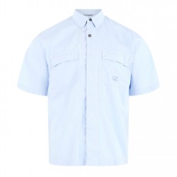 риза,с,къс,ръкав,облекла,на,разпродажба,мъжки,ризи,cp,company,short,sleeve,ripstop,shirt,cerulean,814