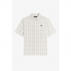 риза,с,къс,ръкав,мъжки,ризи,fred,perry,men,s,patterned,short,sleeve,shirt,ecru,560
