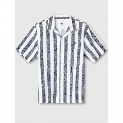 pretty,green,men's,marshall,short,sleeve,patterned,shirt,navy